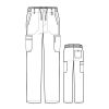 Pantaloni uniforma medicala, WonderWink PRO, 5619-WINE