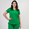 Bluza medicala Lotus Flex, stretch, verde chirurgical inchis, TS-NP10 2XL