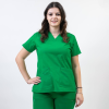 Bluza medicala Lotus Flex, stretch, verde chirurgical, CVC-NP1 2XS