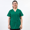 Bluza medicala Lotus Flex, stretch, verde hunter, CVC-NP1