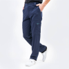 Pantaloni medicali Lotus Flex, stretch, cu snur, bleumarin, TRS-KH2 M