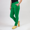 Pantaloni medicali Lotus Flex, stretch, cu snur, verde chirurgical inchis, TS-SP3 S