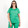 Bluza medicala Lotus Flex, stretch, verde chirurgical deschis, CVC-NP3 2XS