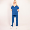 Costum medical Lotus Flex, stretch, albastru royal, CVC-NP4 CVC-SP2 L