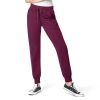 Pantaloni uniforma medicala, WonderWink Aero, 5329-WINE XS - LUNG