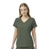 Bluza uniforma medicala, WonderWink Renew, 6234-OLIV L