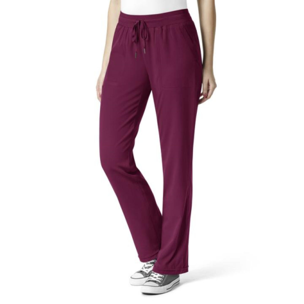 Pantaloni uniforma medicala, WonderWink Aero, 5129-WINE XL - LUNG