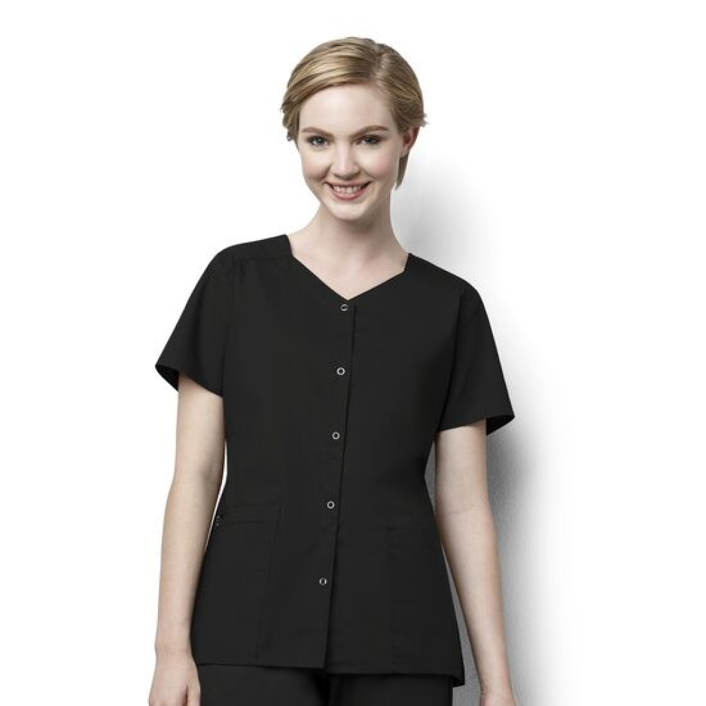 Bluza uniforma medicala, WonderWORK, 200-BLACK L