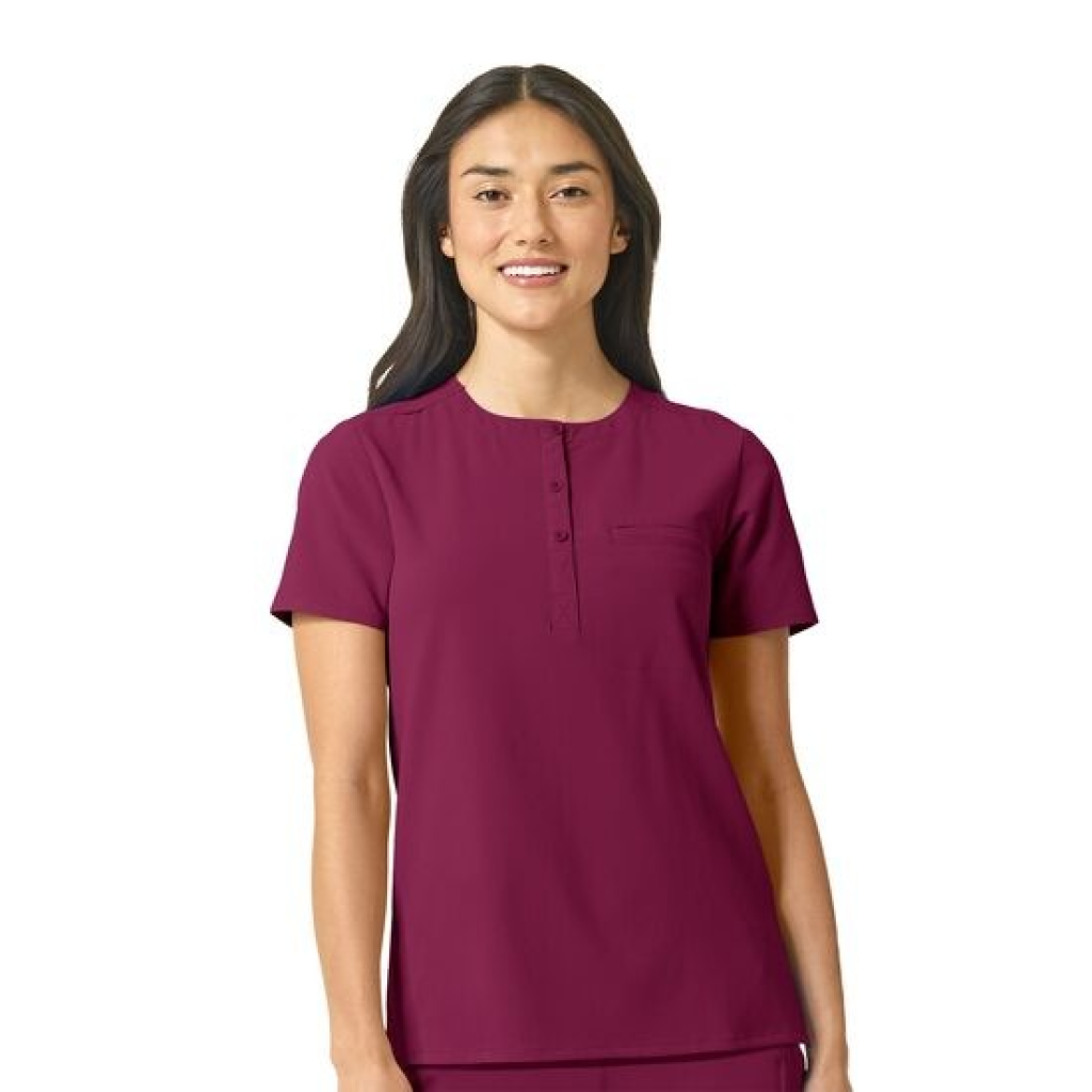 Bluza uniforma medicala, WonderWink Renew, 6434-WINE XL