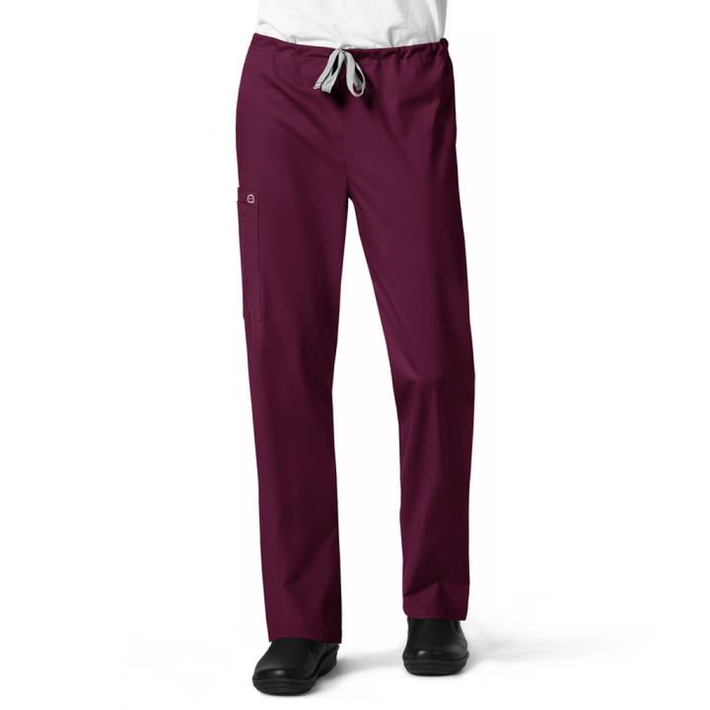 Pantaloni unisex uniforma medicala, WonderWORK, 500-WINE