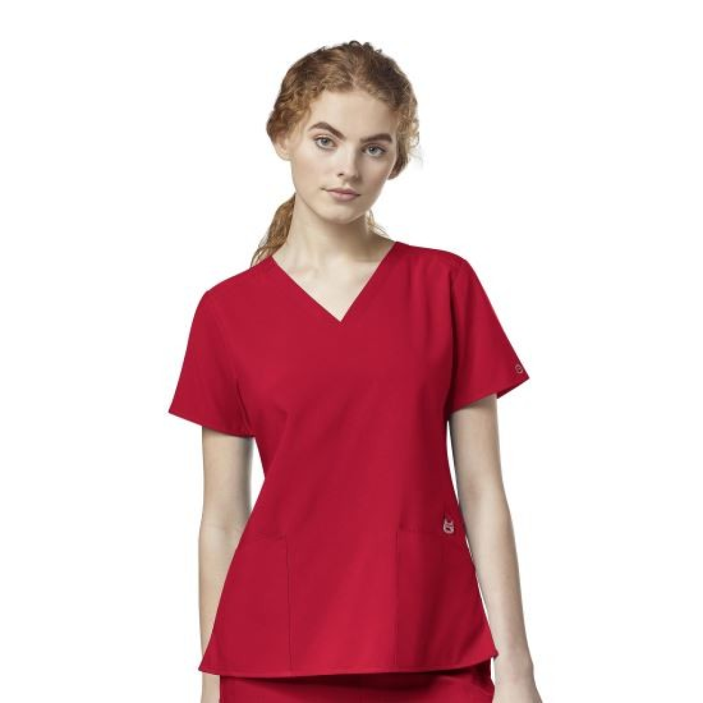 Bluza uniforma medicala, W123, 6555-REDT XS