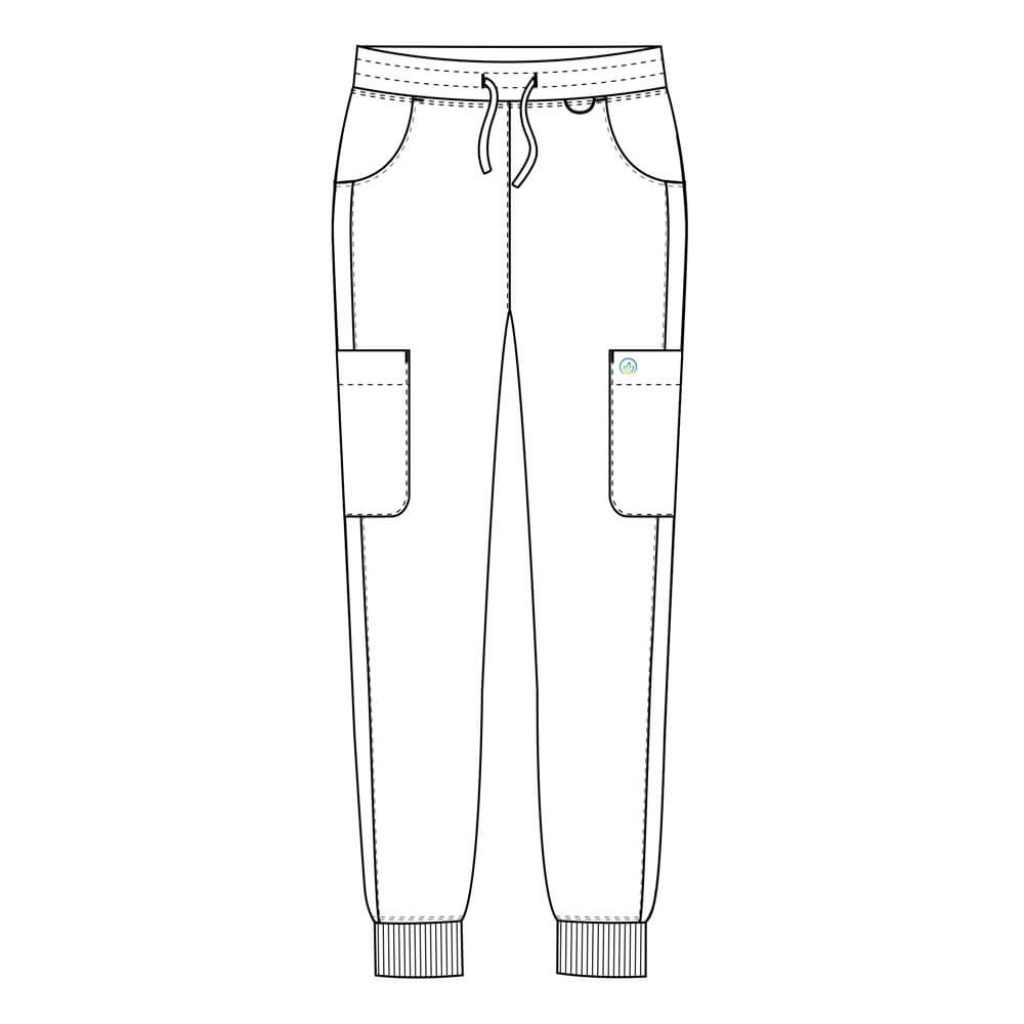 Pantaloni medicali Lotus Flex, stretch, cu snur, albastru royal, TS-SP4