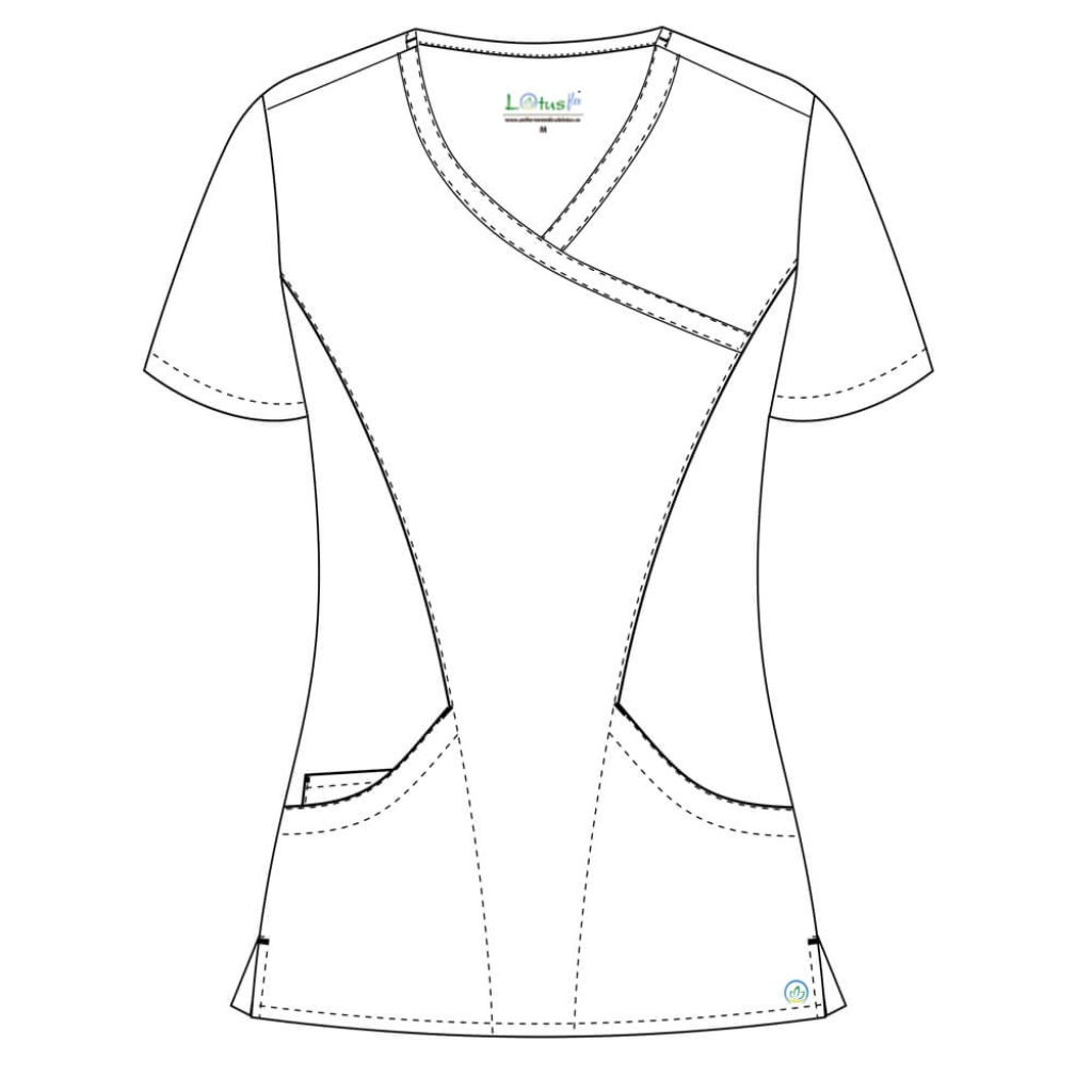 Bluza medicala Lotus Flex, stretch, visiniu, TRS-NP13