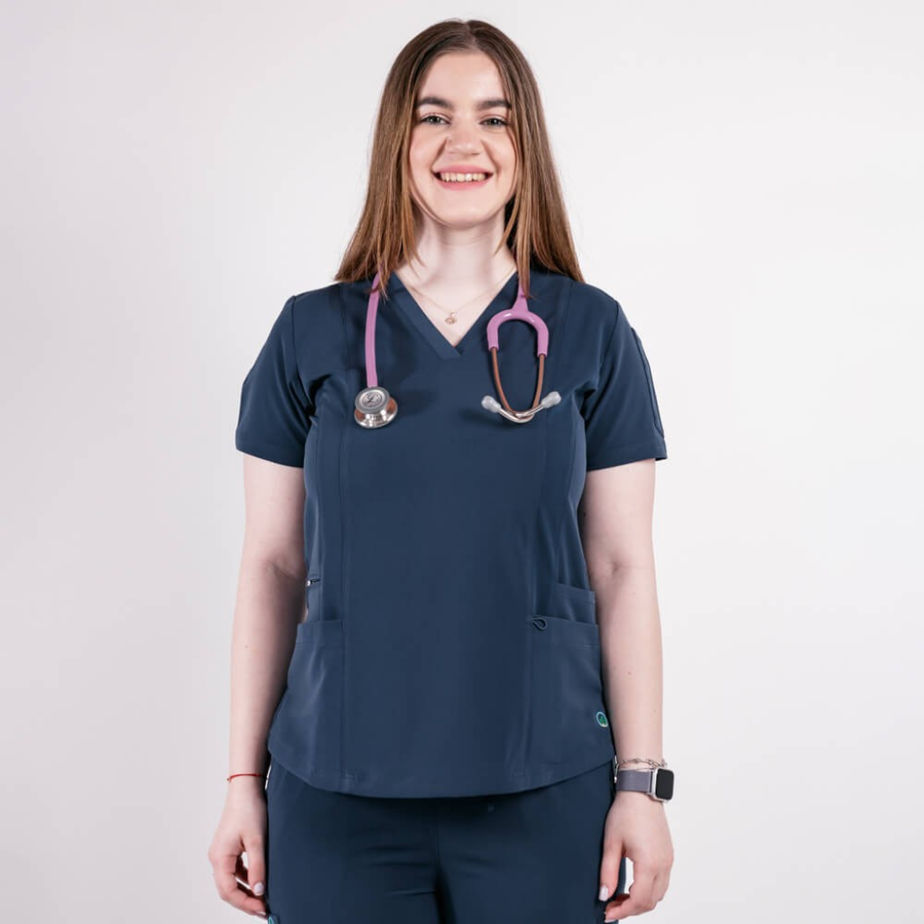 Bluza medicala Lotus Flex, stretch, bleumarin, TS-NP7 L