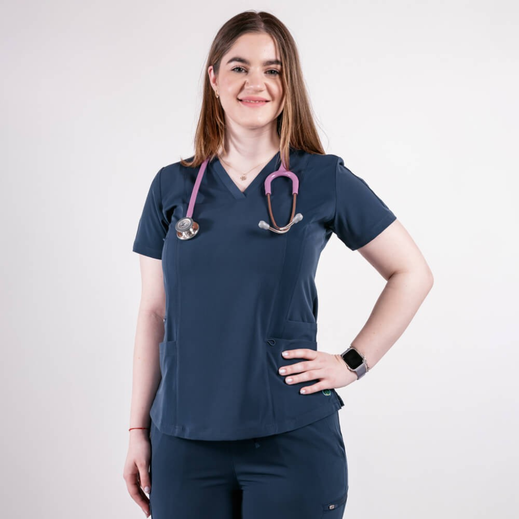 Costum medical Lotus Flex, stretch, bleumarin, TS-NP7 TS-SP3