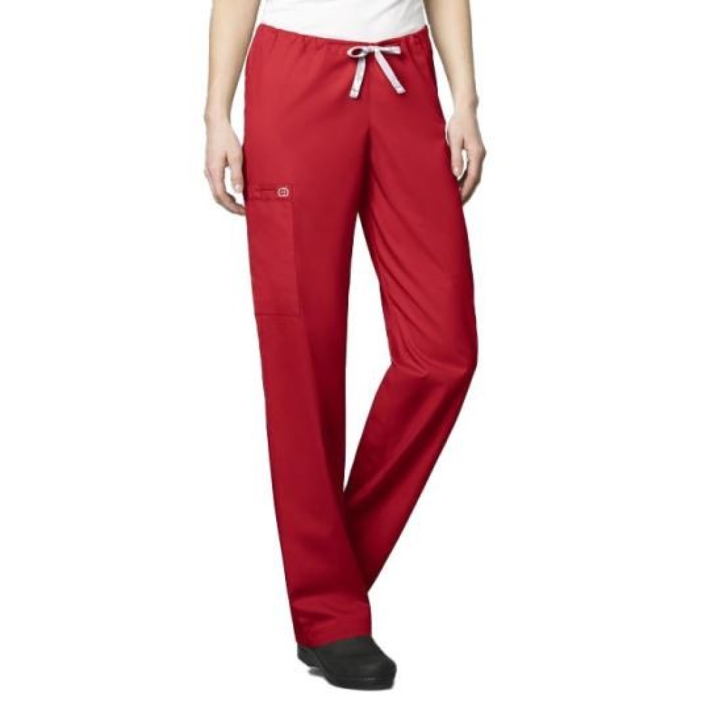 Pantaloni uniforma medicala, WonderWORK, unisex, 500-REDT L - LUNG