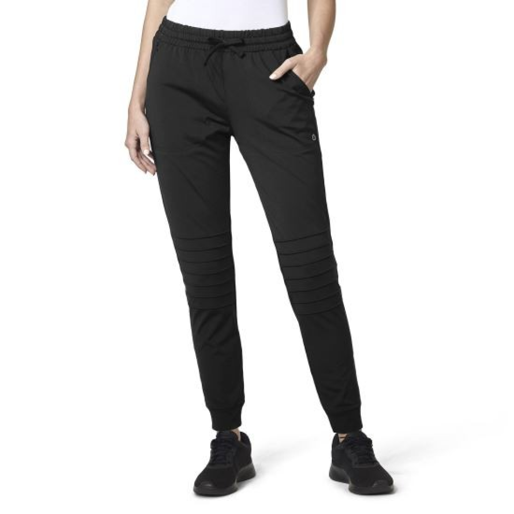 Pantaloni uniforma medicala, WonderWink Moto, 5199-BLAC S