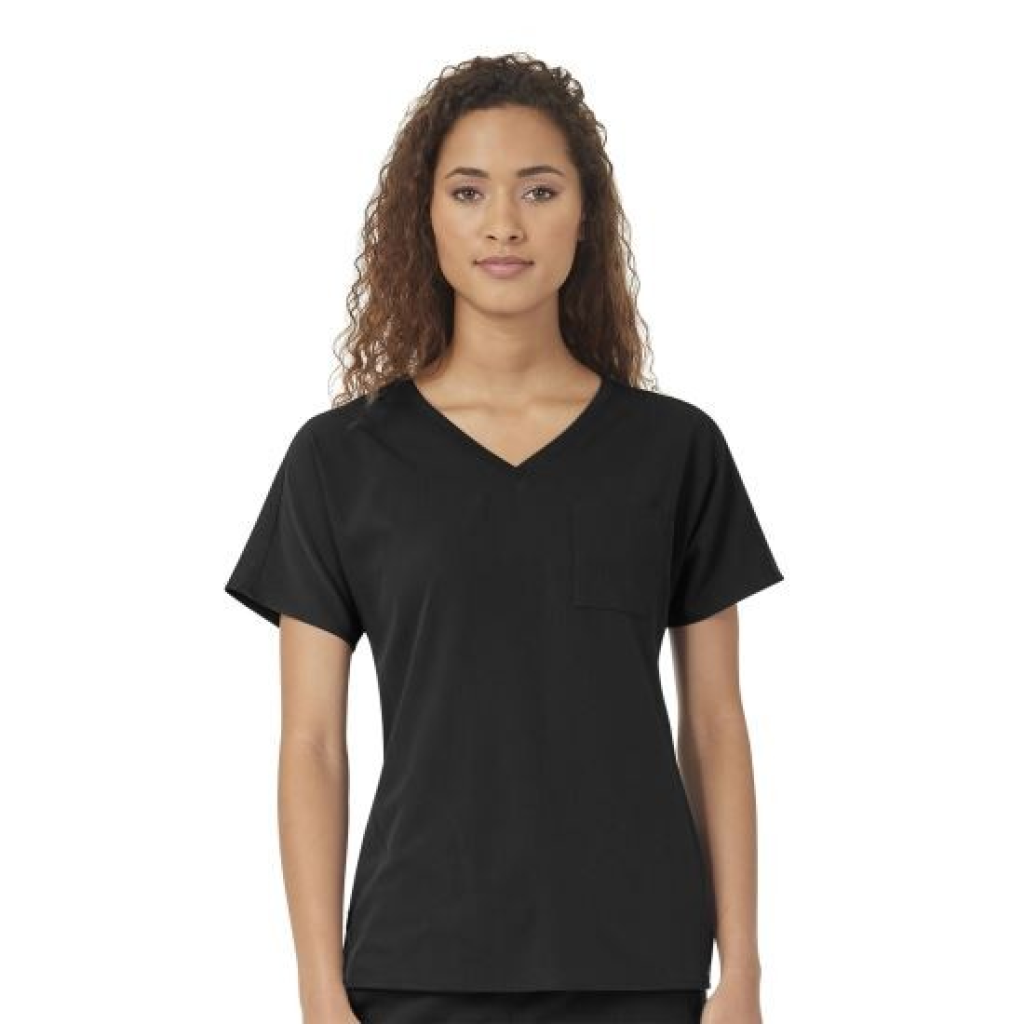 Bluza uniforma medicala, WonderWink Aero, 6329-BLAC XS