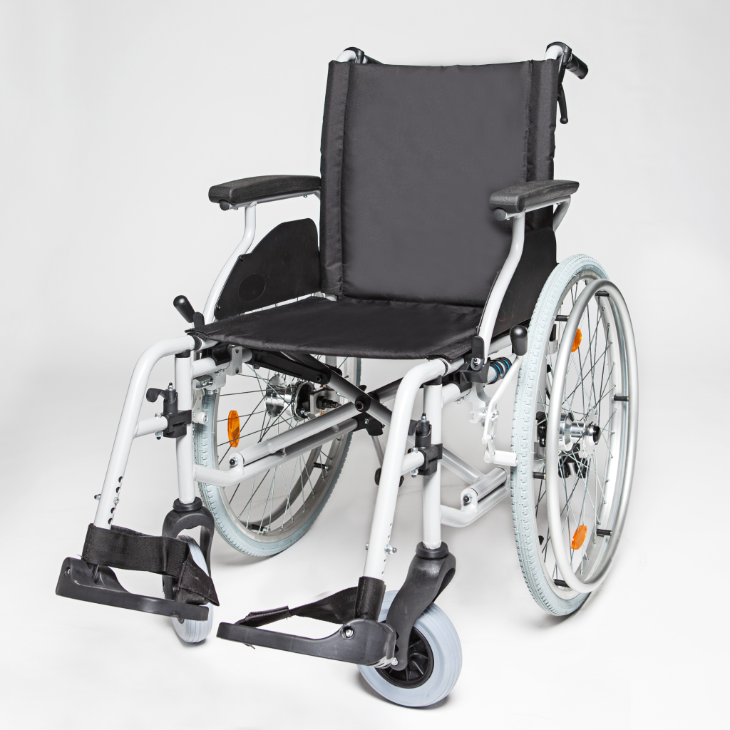 Carucior handicap pe structura usoara Ortomobil Lightman Start Plus 040353, detasare rapida 45