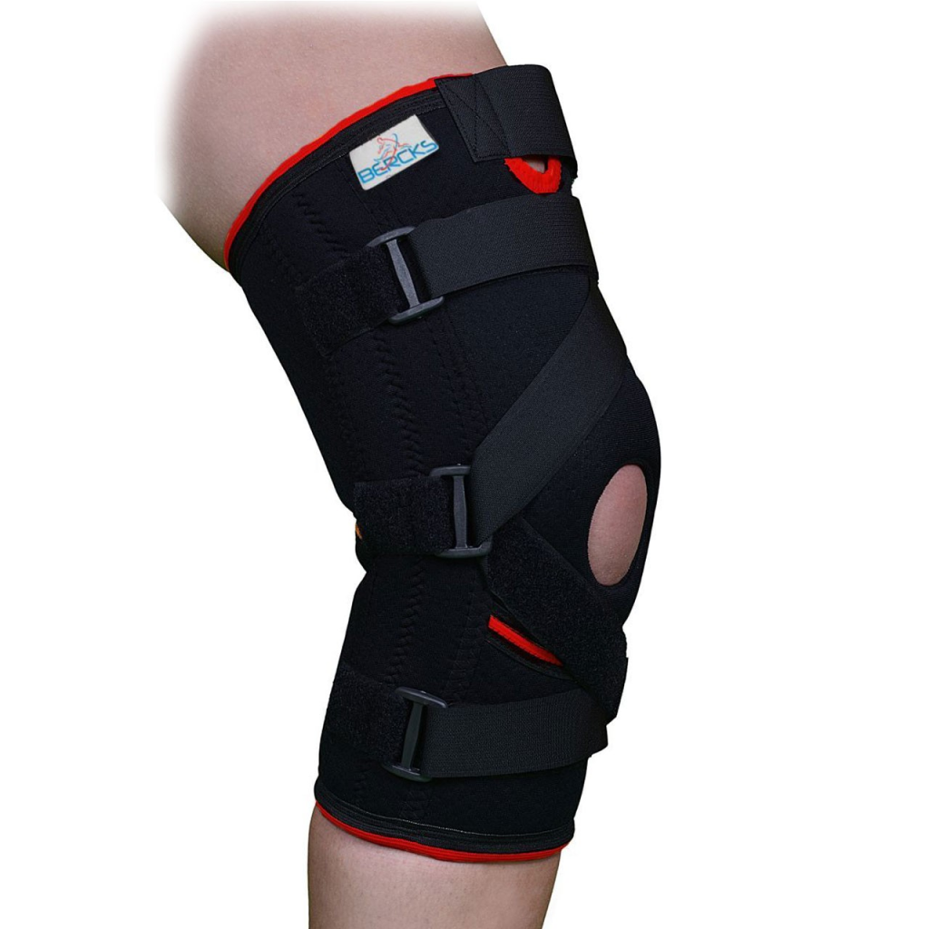 Orteza de genunchi mobila cu insertii laterale si suport pentru ligamente BRK2109